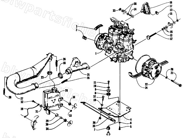 ENGINE AND RELATED PARTS diagram