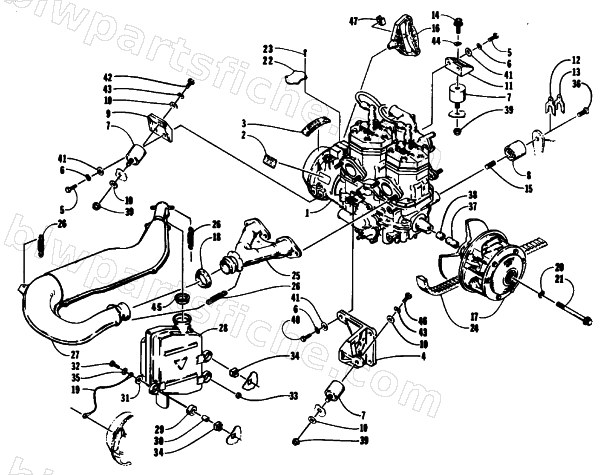 ENGINE AND RELATED PARTS diagram