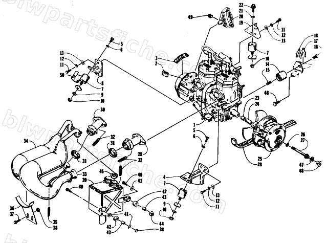 ENGINE AND RELATED PARTS diagram