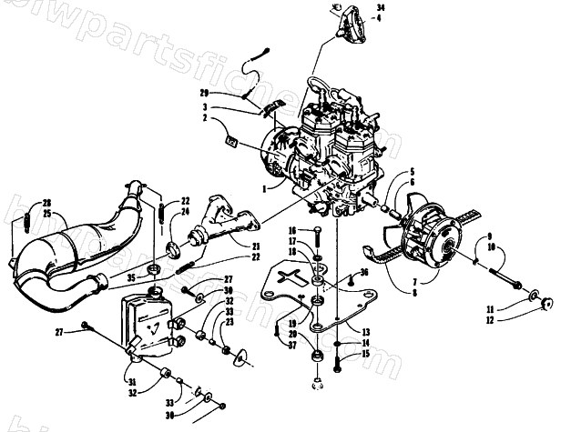 ENGINE AND RELATED PARTS diagram