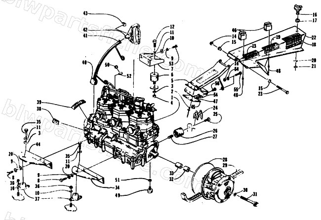 ENGINE AND RELATED PARTS diagram