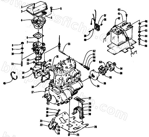 ENGINE AND RELATED PARTS diagram