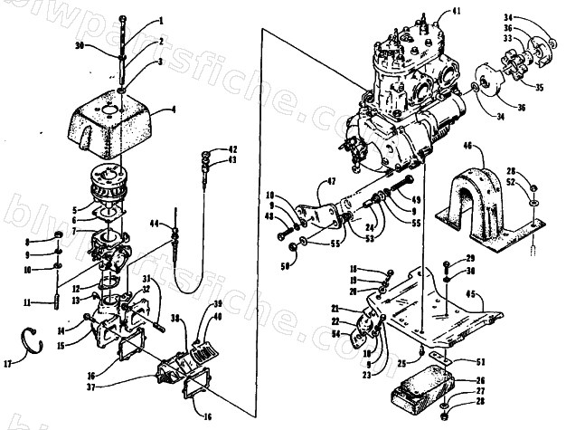ENGINE AND RELATED PARTS diagram