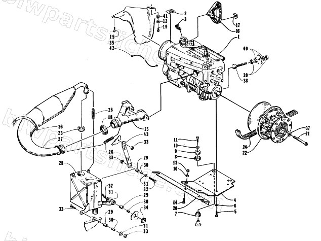 ENGINE AND RELATED PARTS diagram