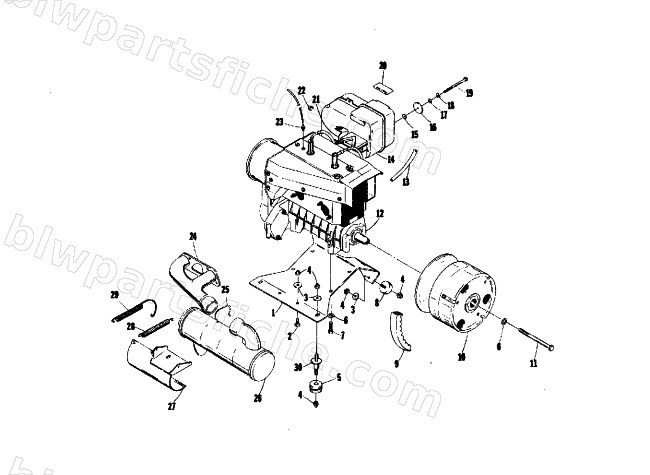 ENGINE AND RELATED PARTS diagram