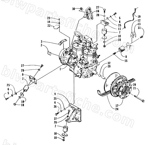 ENGINE AND RELATED PARTS diagram
