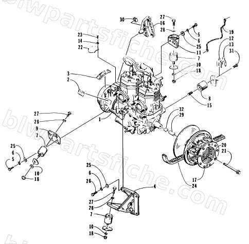 ENGINE AND RELATED PARTS diagram