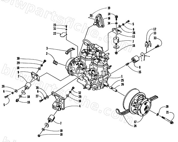 ENGINE AND RELATED PARTS diagram