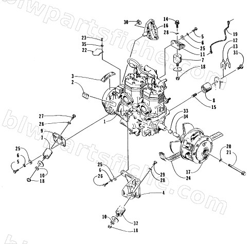 ENGINE AND RELATED PARTS diagram