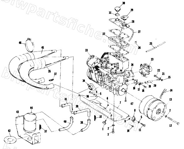 ENGINE AND RELATED PARTS diagram