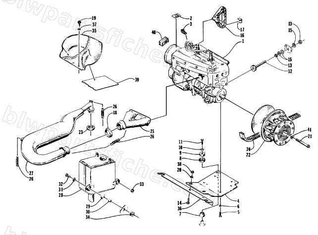 ENGINE AND RELATED PARTS diagram