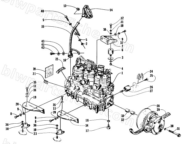 ENGINE AND RELATED PARTS diagram