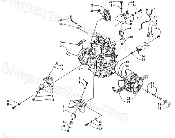ENGINE AND RELATED PARTS diagram