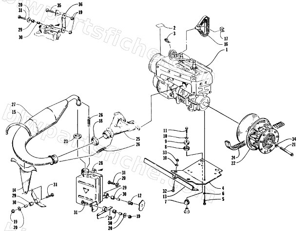 ENGINE AND RELATED PARTS diagram