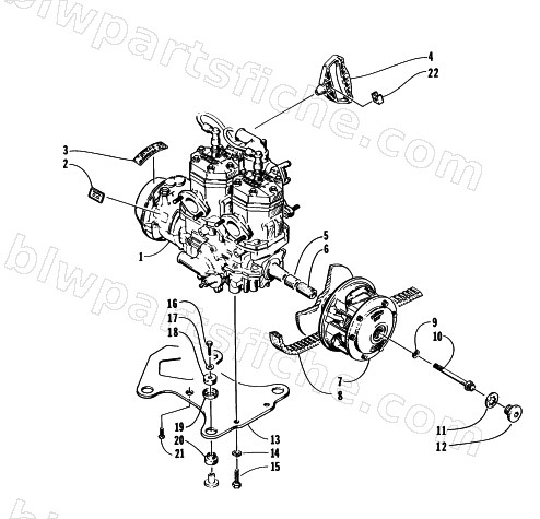 ENGINE AND RELATED PARTS diagram