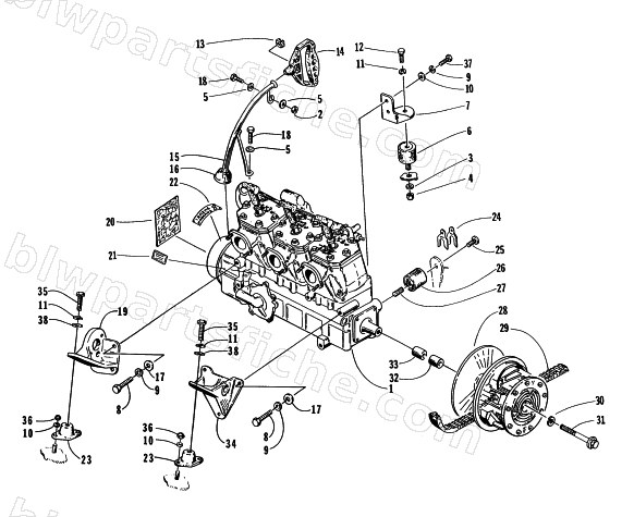 ENGINE AND RELATED PARTS diagram