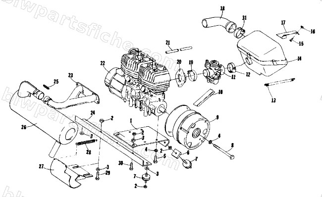ENGINE AND RELATED PARTS diagram