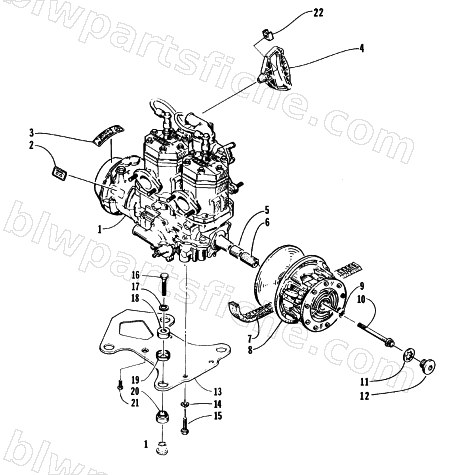 ENGINE AND RELATED PARTS diagram