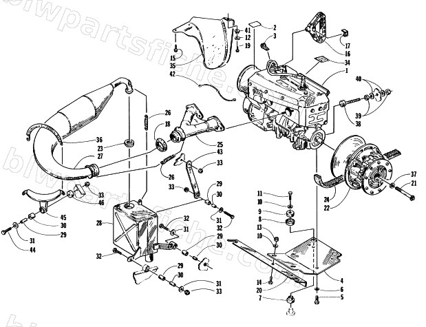 ENGINE AND RELATED PARTS diagram
