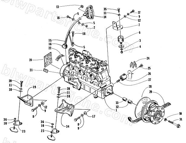 ENGINE AND RELATED PARTS diagram