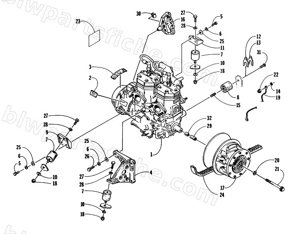 ENGINE AND RELATED PARTS diagram