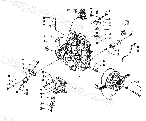 ENGINE AND RELATED PARTS diagram