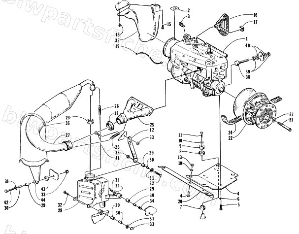 ENGINE AND RELATED PARTS diagram