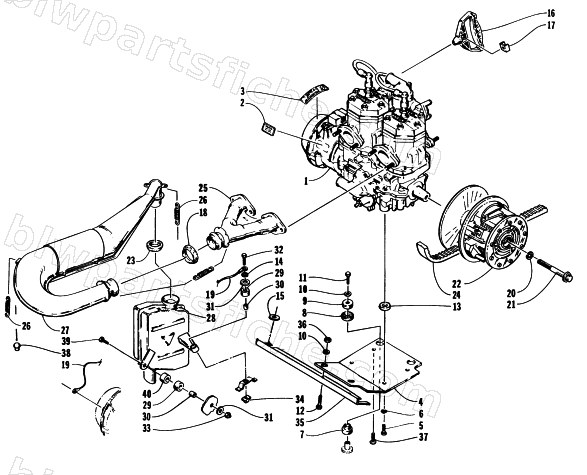 ENGINE AND RELATED PARTS diagram