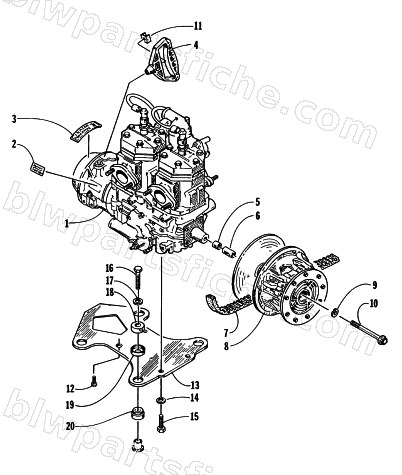 ENGINE AND RELATED PARTS diagram