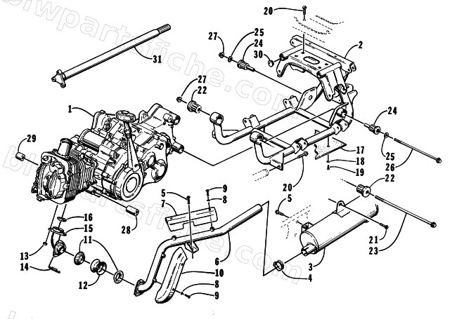 ENGINE AND RELATED PARTS diagram
