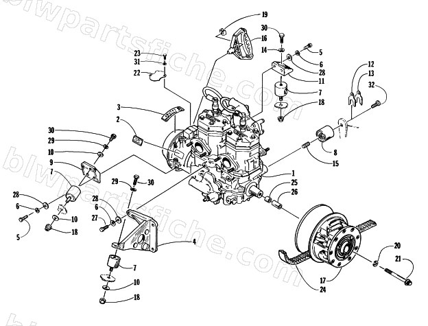 ENGINE AND RELATED PARTS diagram