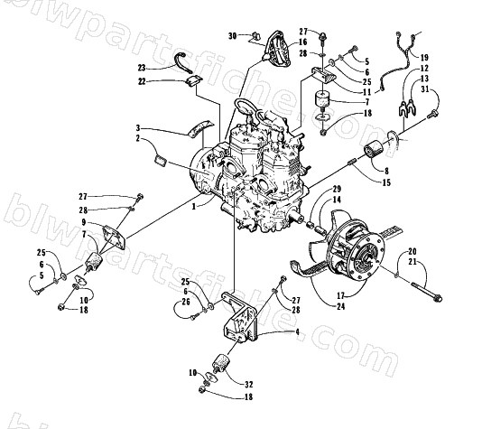 ENGINE AND RELATED PARTS diagram