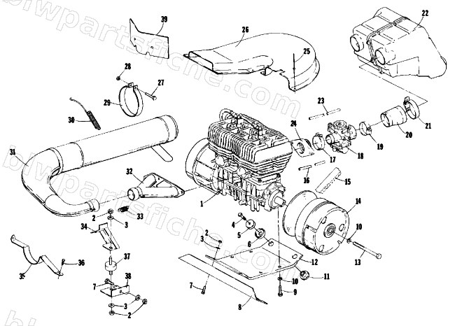 ENGINE AND RELATED PARTS diagram