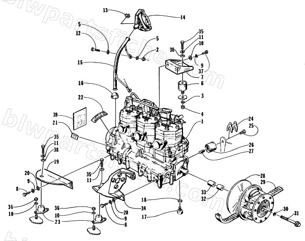 ENGINE AND RELATED PARTS diagram