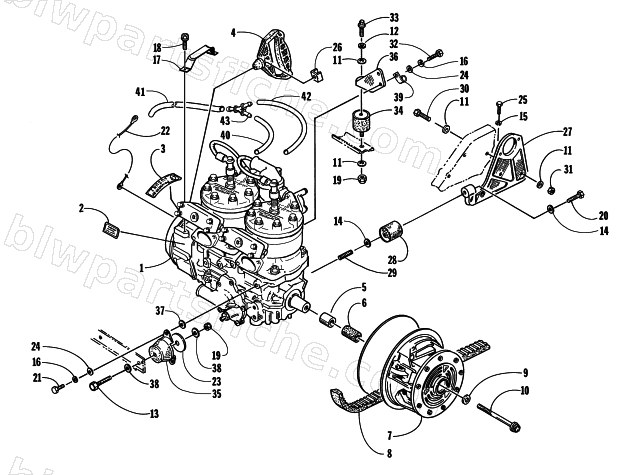 ENGINE AND RELATED PARTS diagram