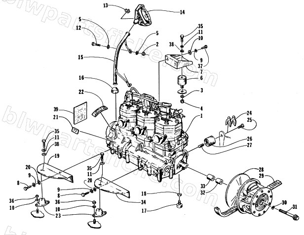 ENGINE AND RELATED PARTS diagram