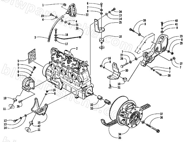 ENGINE AND RELATED PARTS diagram