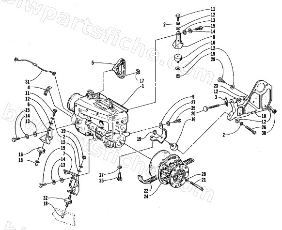 ENGINE AND RELATED PARTS diagram