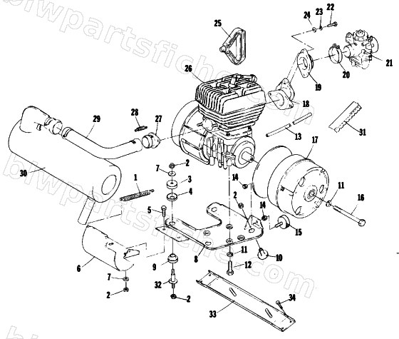 ENGINE AND RELATED PARTS diagram