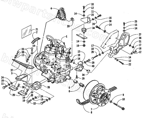 ENGINE AND RELATED PARTS diagram