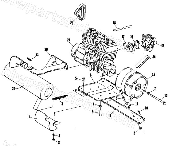 ENGINE AND RELATED PARTS diagram