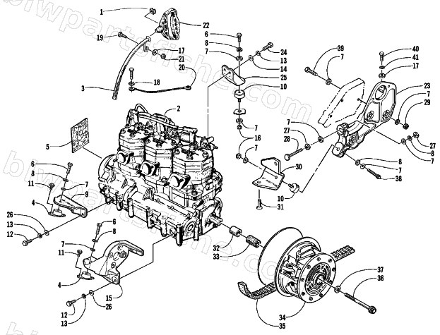 ENGINE AND RELATED PARTS diagram