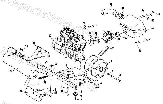 ENGINE AND RELATED PARTS diagram