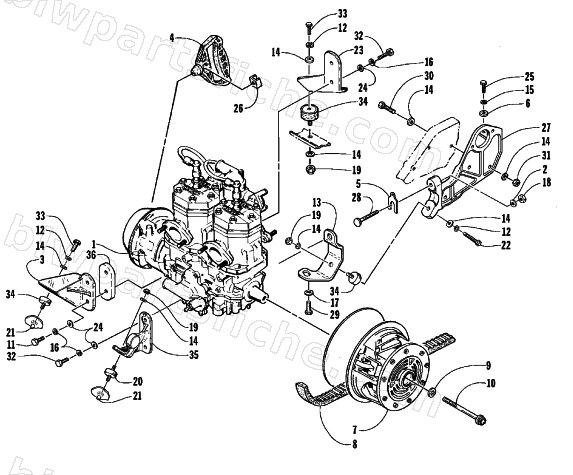 ENGINE AND RELATED PARTS diagram