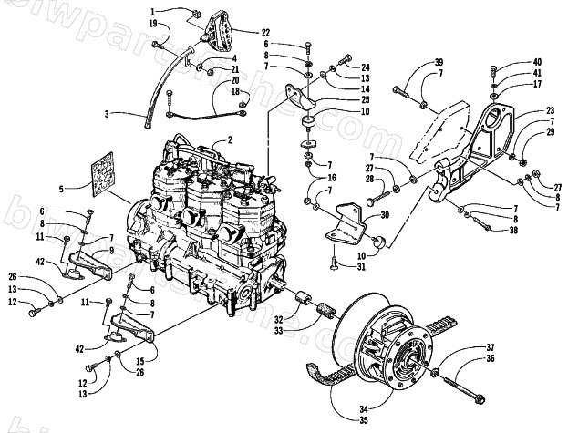 ENGINE AND RELATED PARTS diagram