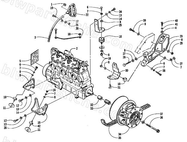 ENGINE AND RELATED PARTS diagram