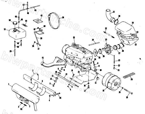 ENGINE AND RELATED PARTS diagram