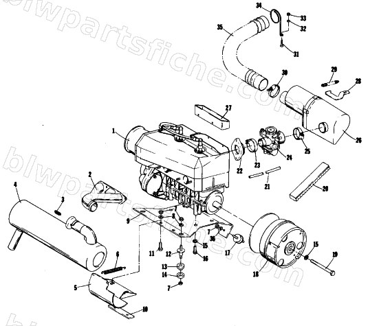 ENGINE AND RELATED PARTS diagram