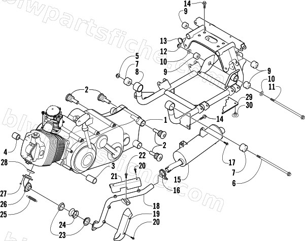ENGINE AND RELATED PARTS diagram