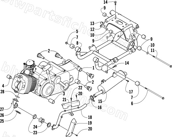 ENGINE AND RELATED PARTS diagram
